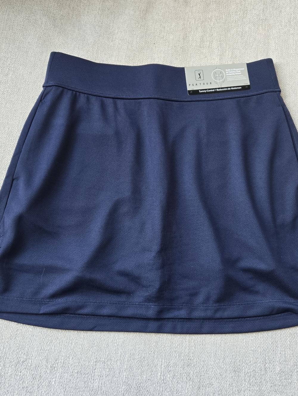 PGA Tour Navy Golf/Athletic Skort with Tummy Control